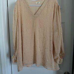 Entro Beige Starry Blouse